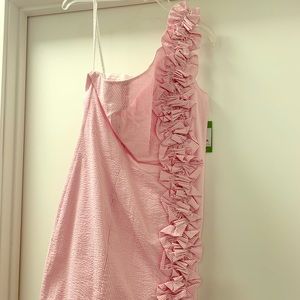 Lilly Pulitzer seersucker pink dress Sz 8